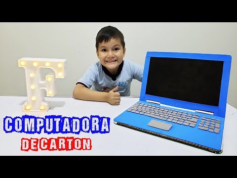 COMPUTADORA DE CARTÓN RECICLADO PARA NIÑOS 4K