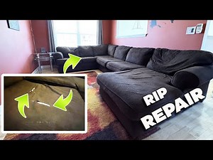 How to Repair a Torn Sofa Couch Cushion - DIY HOW TO