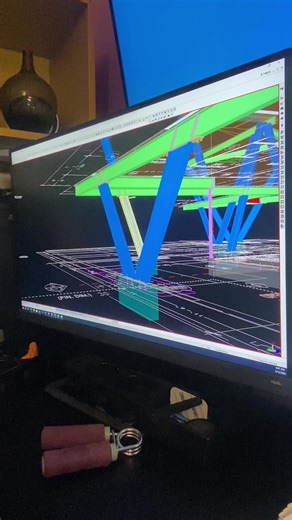Structural Steel Detailing 3D Model. New project Custom Home #steeldetailing #steelfabrication #pinoycanada🇨🇦🇵🇭 #ofwcanadaphp🇨🇦🇵🇭 #philippines🇵🇭