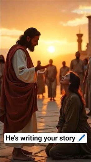 Type Amen 👇 He's writing your story 🖊️ #jesus #jesuslovesyou #shortvideo