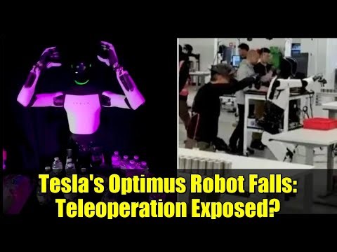 Tesla's Optimus Robot Falls: Teleoperation Exposed? | AI vs. Human Control