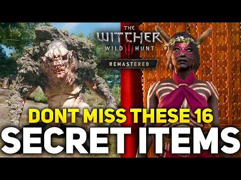Witcher 3 Remastered -  16 Secret Unique Items That Most Players Miss (Early Game)