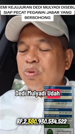 FOR THE SAKE OF HONESTY, DEDI MULYADI IS SAID TO BE READY TO FIRED JAVA EMPLOYEES WHO PLAY #mente...