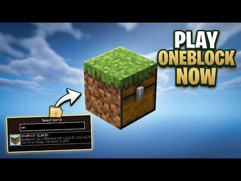 Installing Custom Maps in Minecraft Java | OneBlock Tutorial