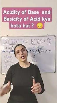 Acidity of Base and Basicity of Acid | Class 9 &10 concepts | How to find Basicity and Acidity