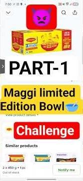 Maggi Limited Edition Bowl 🥣 😡 #trendingshorts #challenge #maggi #maggibowl #funny #comedy