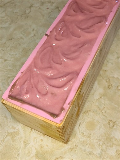 Making a small Valentine’s soap today 🤍 Bright, fruity, and inspired by my kids. I’ll share more once it’s had time to cure. #smallbatchsoap #valentinessoap