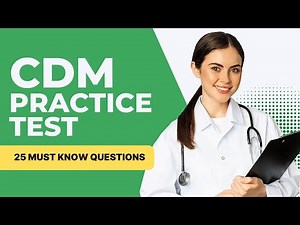 CDM Exam - Certified Dietary Manager Practice Test & Study Guide (25 Must Know Questions)