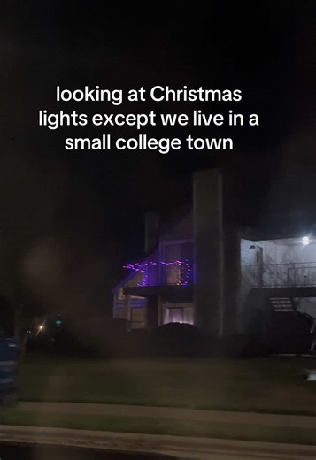 Exploring Christmas Lights in a Small College Town