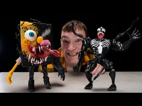 😱 SpongeBob vs Venom Spider-Man – The Most Unexpected DIY Battle Ever!