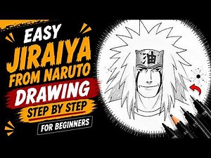 How to Draw Jiraiya Step by Step | Naruto Pencil Drawing Tutorial for Beginners