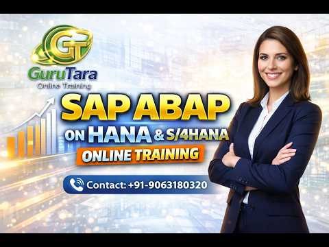SAP ABAP on HANA Online Training 2026 Full Course for Beginners +91 9063180320
