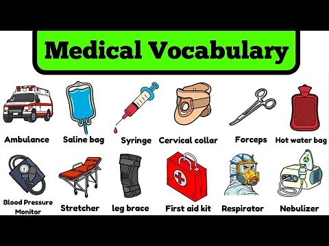 Medical Vocabulary l 200 Medical Equipment in English l Hospital Items | Learn English Vocabulary