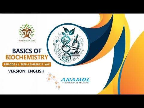 Basics of Biochemistry - Episode 2 | Beer-Lambert's Law (English) | EduPartner Collaboration Series