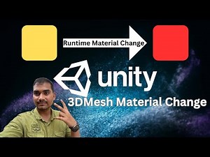 Unity Runtime change Material (Change 3D Mesh Materials) for Unity Beginners | Nested Mango