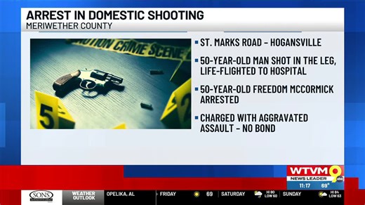 Woman charged after man shot in Meriwether County home