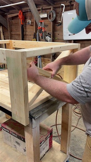 X’s on Coffee Table Frame Easy Beginner Project #woodworking