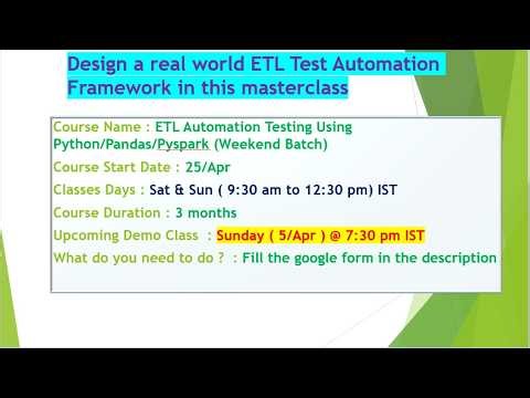 Still Not Registered? FREE ETL Test Automation Masterclass Starts Tonight