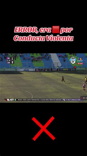 @Deportivo Mixco vrs. @CONEJOS 22’ ❌ ERROR CRÍTICO al solo mostrar 🟨 al jugador de Mictlán que de forma deliberada busca hacer daño a un adversario al darle un codazo en la nuca. Era 🟥 por Conducta Violenta. 🎥 @Tv Azteca Guate