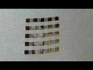 Drawn Thread Embroidery: How to Draw Threads for a Square Pattern | Tarkashi Design - Part 1