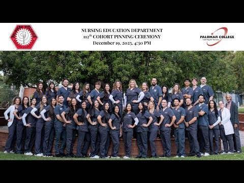 Palomar College Nursing Pinning Ceremony Fall 2025