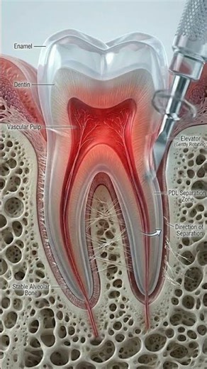 Wisdom Tooth Removal Procedure | Dental Treatment Animation #shorts