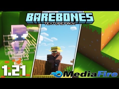 MCPE Barebones Texture Pack for Minecraft PE 🔥 | MCPE 1.21+