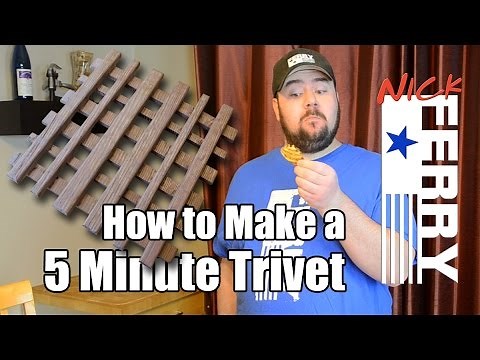 Ⓕ How To Make A 5 Minute Trivet (ep33)