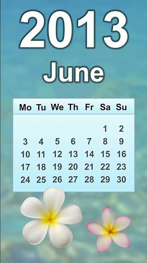 June 2013 Calendar