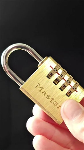 Decode a 4 Digit Combination Lock | Easy Method | master lock door guard bar