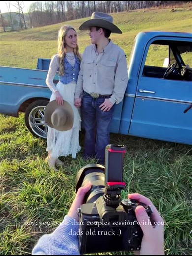 Book a Fun Couples Session with Your Dad's Old Truck
