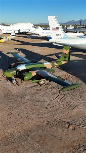 The B-26K Counter Invader is back on display at Pima Air and Space Museum #b26 #pimaairandspacemuseum #boneyardsafari #aviationsafari | Boneyard Safari