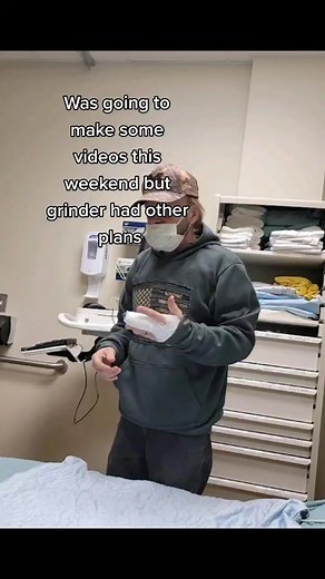 @mrs_angry_leprechaun Grinder tried to take finger, videos must wait 🤣😂
