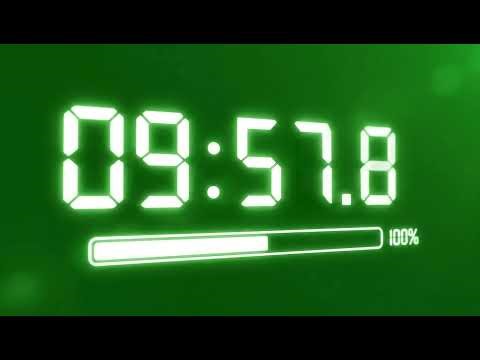 Versatile Timer Green Screen 10 Minutes Overlay for All Video Production Needs