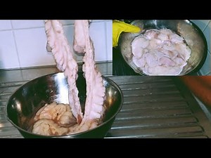 how to clean cow intestines | latest & fastest way to clean cow tripe cow ring | cow roundabout