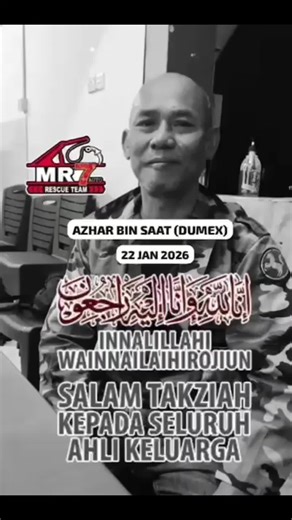 Innalillahiwainnailaihirojiun. Salam takziah buat seluruh keluarga. Semoga roh Allahyarham Azhar bin Saat (Dumex) dicucuri rahmat, ditempatkan di kalangan para syuhada' dan solihin, serta ahli keluarga diberikan kesabaran dan ketabahan menghadapi dugaan ini. Ya Allah, ampunilah dosanya, limpahkan rahmat kepadanya, selamatkan dia, dan ampunkan kesalahannya. Jadikanlah syurga sebagai ganti tempat tinggalnya. Aamin Ya'a Robbal Alamin. Salam takziah dari kami sekeluarga.