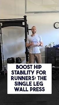 Boost Hip Stability for Runners: The Single Leg Wall Press #shorts