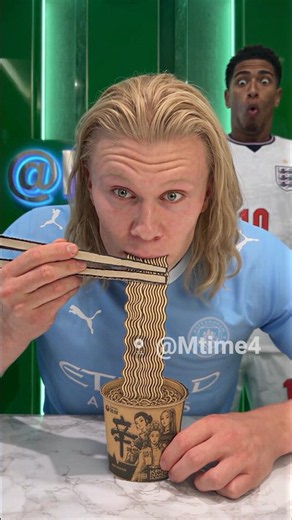 Haaland Thought He Got the Better Ramen Than Yamal 😂🍜 #parody #football #haaland
