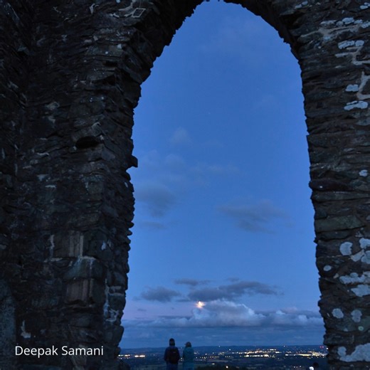 7.6K views · 164 reactions | The lunar eclipse captured from Old John Tower, Bradgate Park, on Sunday. A beautiful time-lapse of 10 photos taken by Deepak Samani. Despite the cloud cover, the magical sunset was a real treat! Deepak Samani | Bradgate Park Trust | Facebook