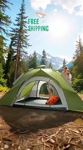 Set up camp in seconds! 🏕️ This waterproof pop-up tent is a total game-changer for your next outdoor adventure. #campinglife #festivalseason #outdoorgadgets #tiktokshopfinds