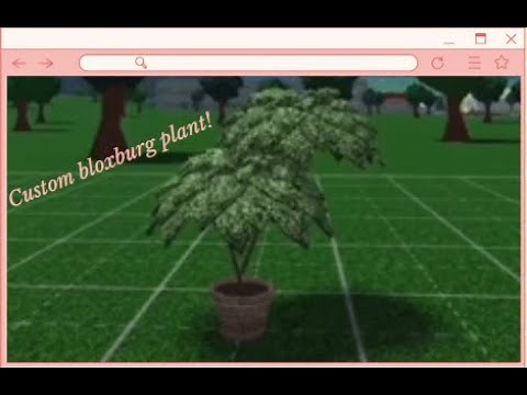 How to make a custom plant in bloxburg! (tiktok)