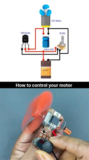 Learn Electro | How to control your motor #electrical #electronic #electric #shorts #diagram #circuit | Instagram