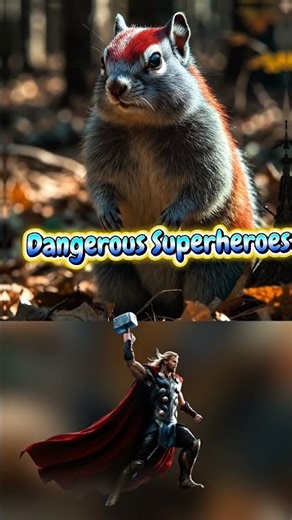 Superheroes But A Chipmunk ⚡🔥 Marvel and DC all Characters #Marvel, #Superheroes,