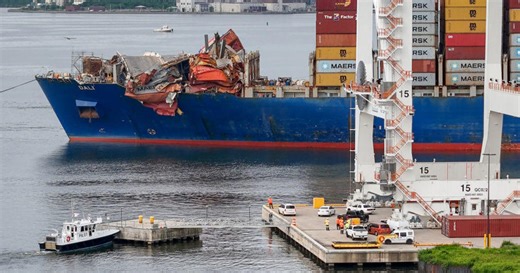 Deepest temporary channel opens around Key Bridge collapse