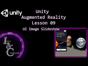 Unity AR - Augmented Reality Tutorial Lesson 09 - UI Image SlideShow