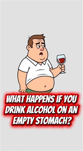 What Happens If You Drink Alcohol on an Empty Stomach? #alcohol #funnyscience