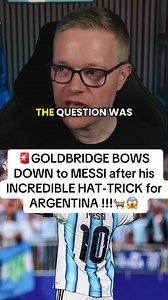 🚨MARK GOLDBRIDGE reacts to LIONEL MESSI incredible HAT-TRICK in the 1st WORLD CUP 2026 game for ARGENTINA and BOWS DOWN to him !!!🐐🐐👏🏻 #fyp #markgoldbridge #messi #worldcup2026 #worldcup