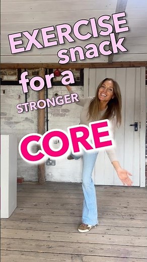Exercise Snack 🙅🏼‍♀️ for a stronger core & this one is great to burn belly fat #lucywyndhamread
