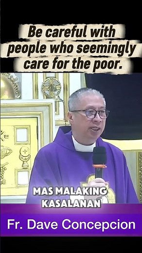 BE CAREFUL WITH PEOPLE WHO SEEMINGLY CARE FOR THE POOR