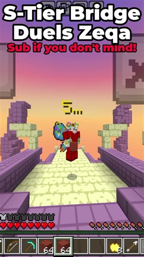 Tablet S-Tier Bridge Duels Zeqa! 🔥 #minecraft